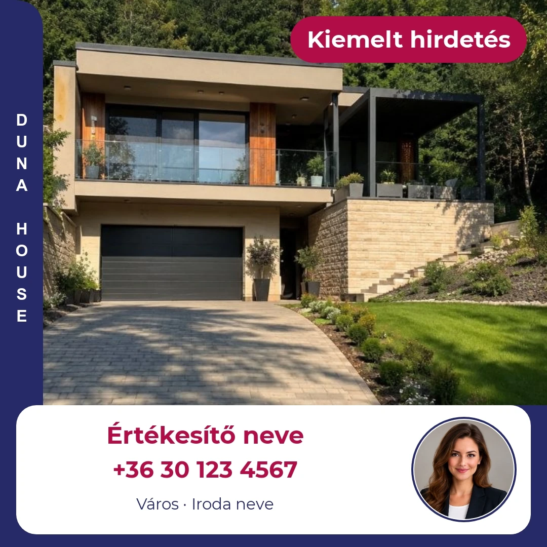 Duna House – kártyás egyképes minta