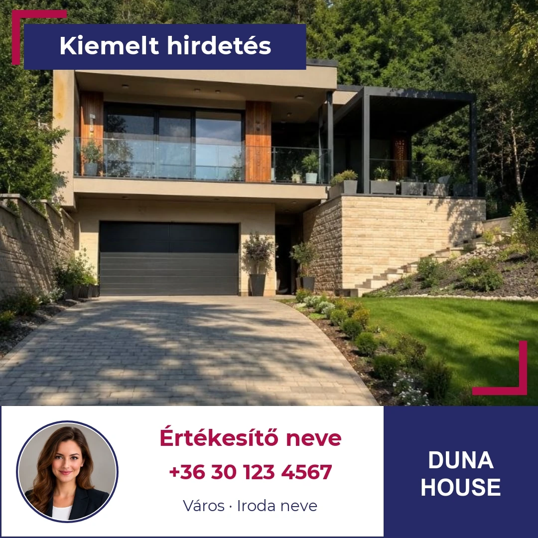 Duna House – szögletes egyképes minta