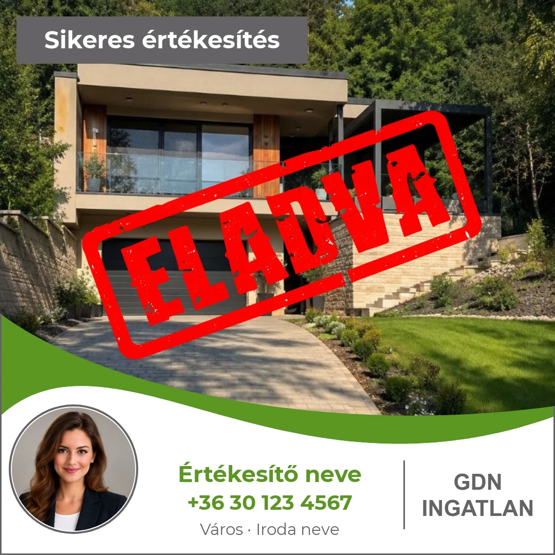 GDN Ingatlan – íves ELADVA-minta