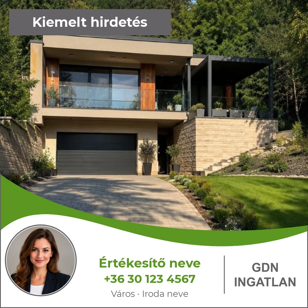 GDN Ingatlan – íves egyképes minta