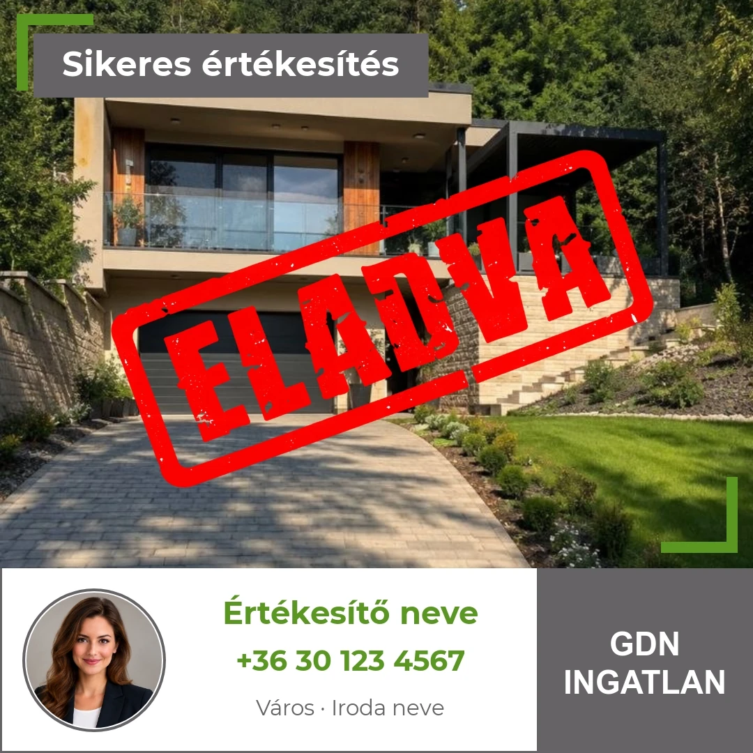GDN Ingatlan – szögletes ELADVA-minta
