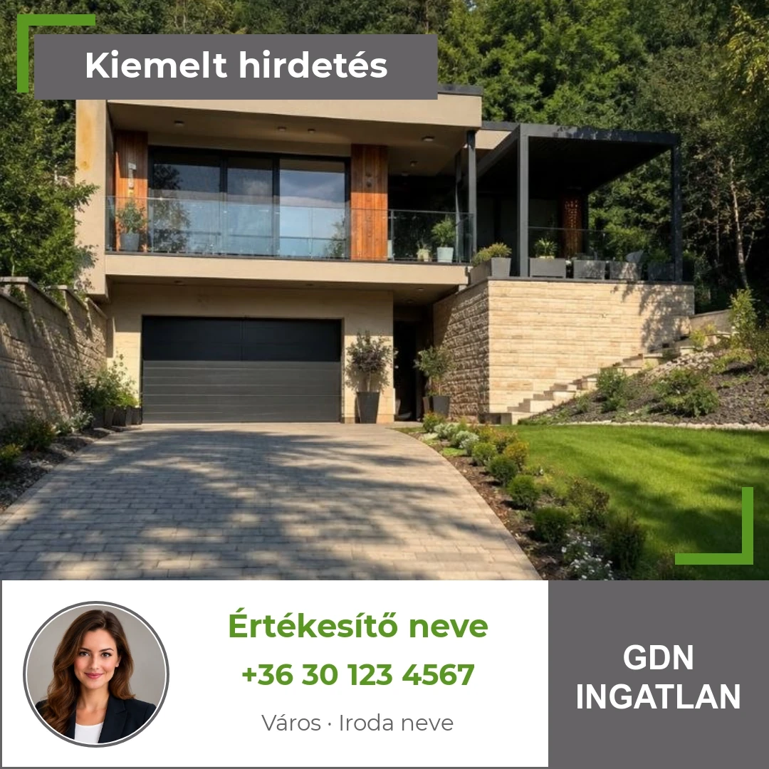 GDN Ingatlan – szögletes egyképes minta