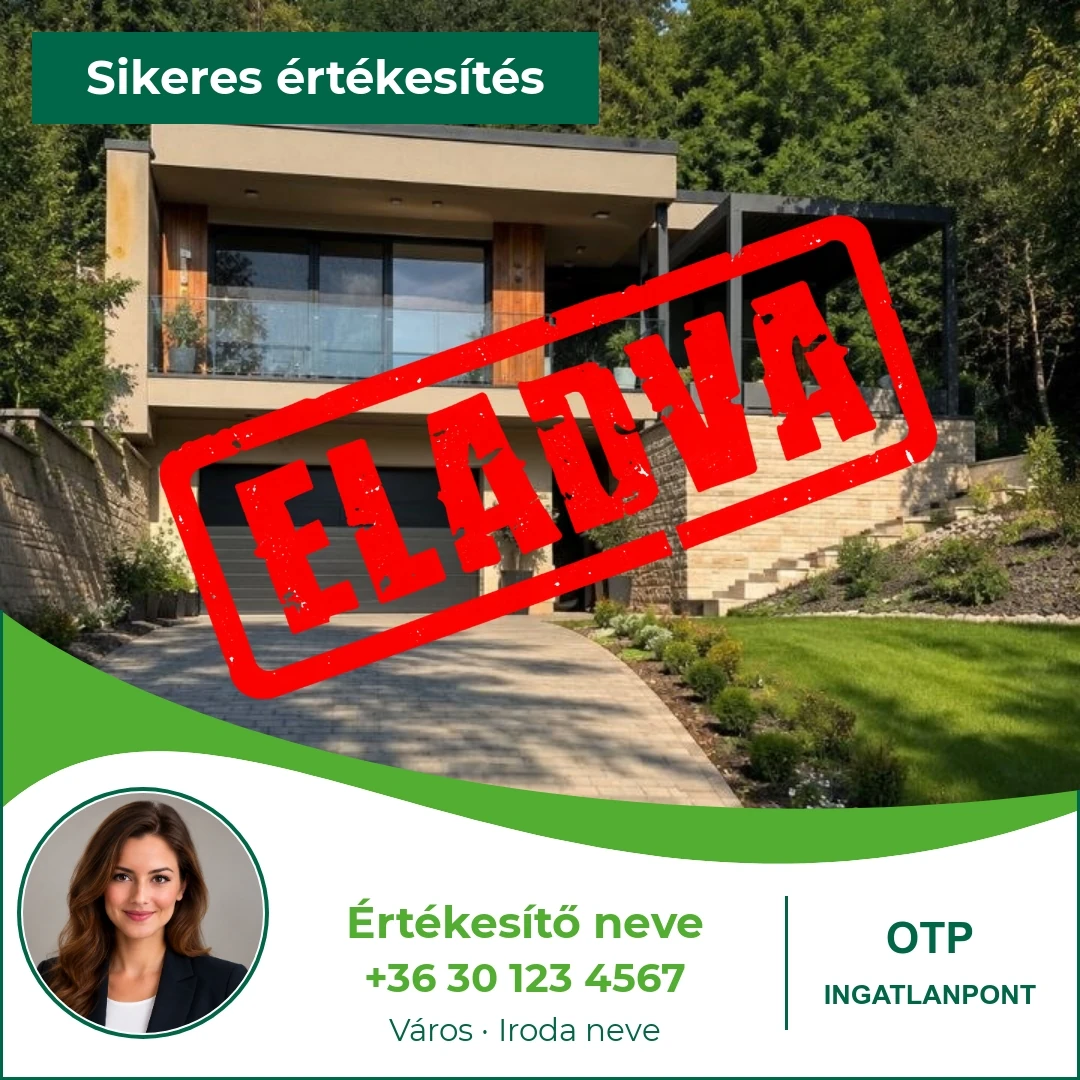 OTP Ingatlanpont – íves ELADVA-minta