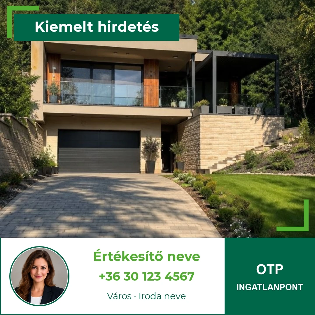OTP Ingatlanpont – szögletes egyképes minta